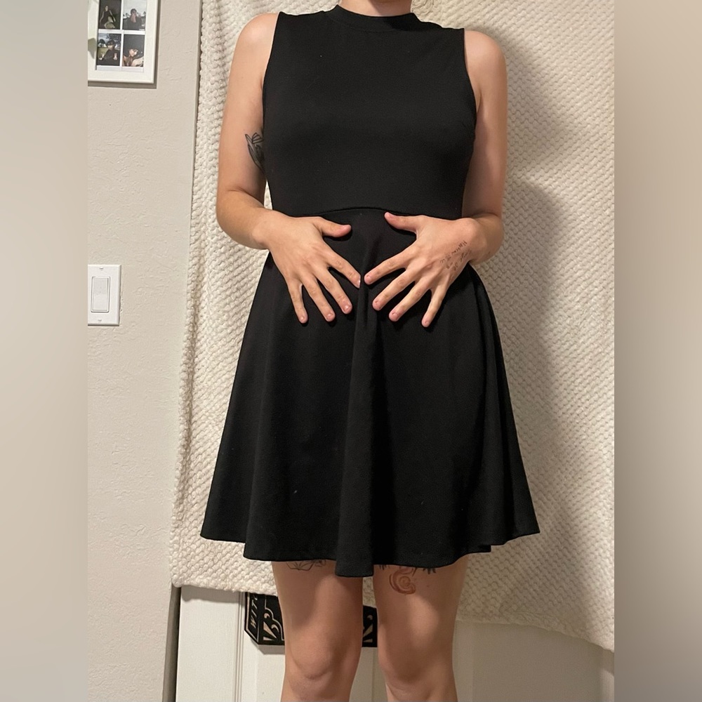 Forever 21 black skater dress. Size medium.